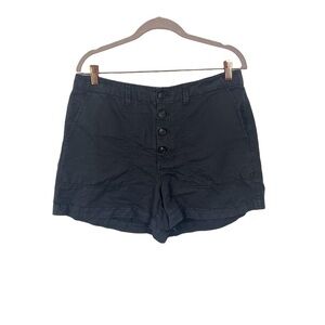 LOFT Women's Casual Button Front Utility Linen blend size 12